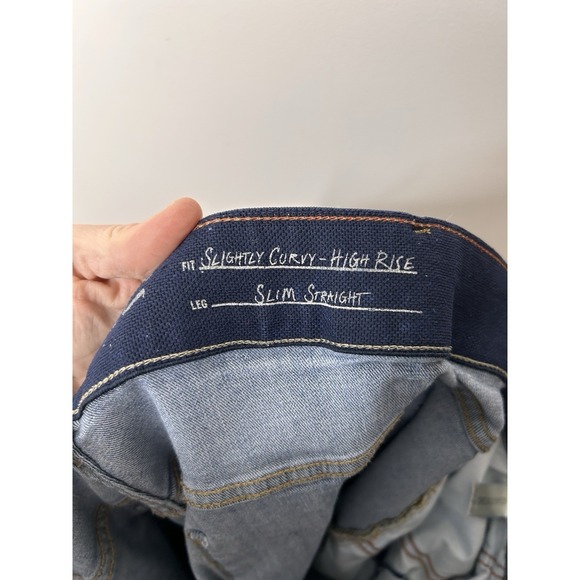 Eddie Bauer Jeans Women's Slightly Curvy Slim Straight High Rise Size 24W - Picture 8 of 9